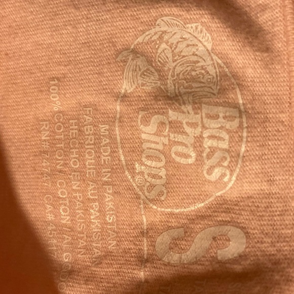 Bass Pro Shops Pink Tee Size: Small Classic An American Tradition w 🇺🇸 & Eagle - Picture 4 of 4